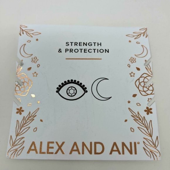 Alex & Ani Evil Eye Charm Beaded Stretch Bracelets, Women's Size 6"-7.5" -Silver - Picture 2 of 6